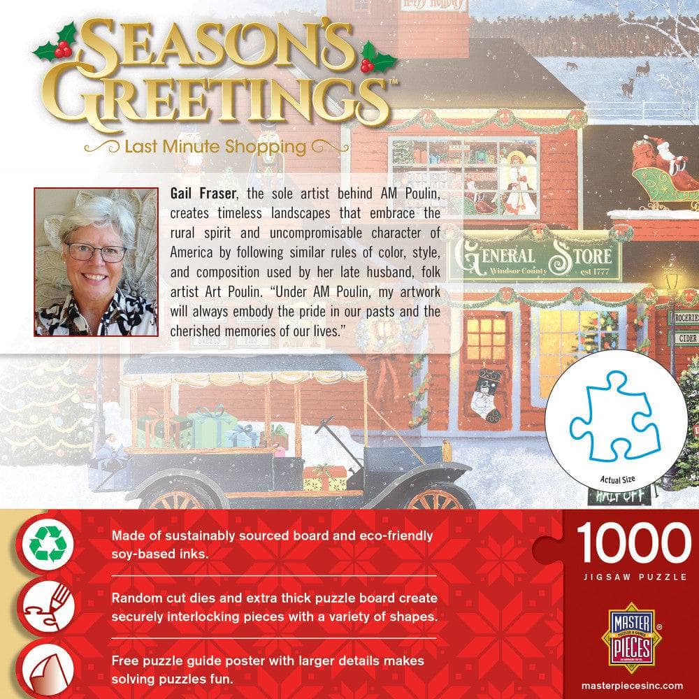 Season's Greetings - Last Minute Shopping 1000 Piece Jigsaw Puzzle (ONLINE ORDER ONLY)