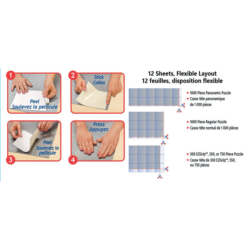 Jigsaw Puzzle Glue Sheets - Hangers Included (ONLINE ORDER ONLY)