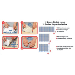 Jigsaw Puzzle Glue Sheets - Hangers Included (ONLINE ORDER ONLY)