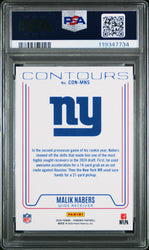 Graded 2024 Panini Phoenix Malik Nabers #CONMNS Contours Rookie RC Football Card PSA 10 Gem Mint (ONLINE ORDER ONLY)