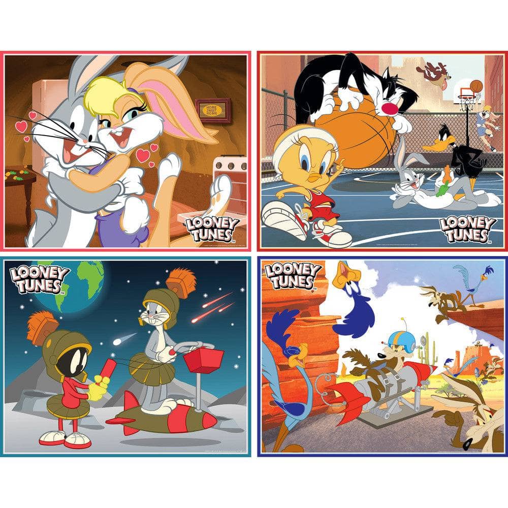 Looney Tunes 100 Piece Jigsaw Puzzles 4-Pack