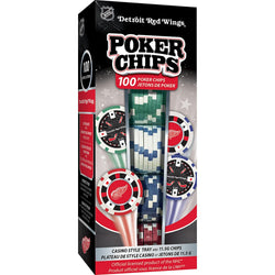 Detroit Red Wings 100 Piece Poker Chips (ONLINE ORDER ONLY)