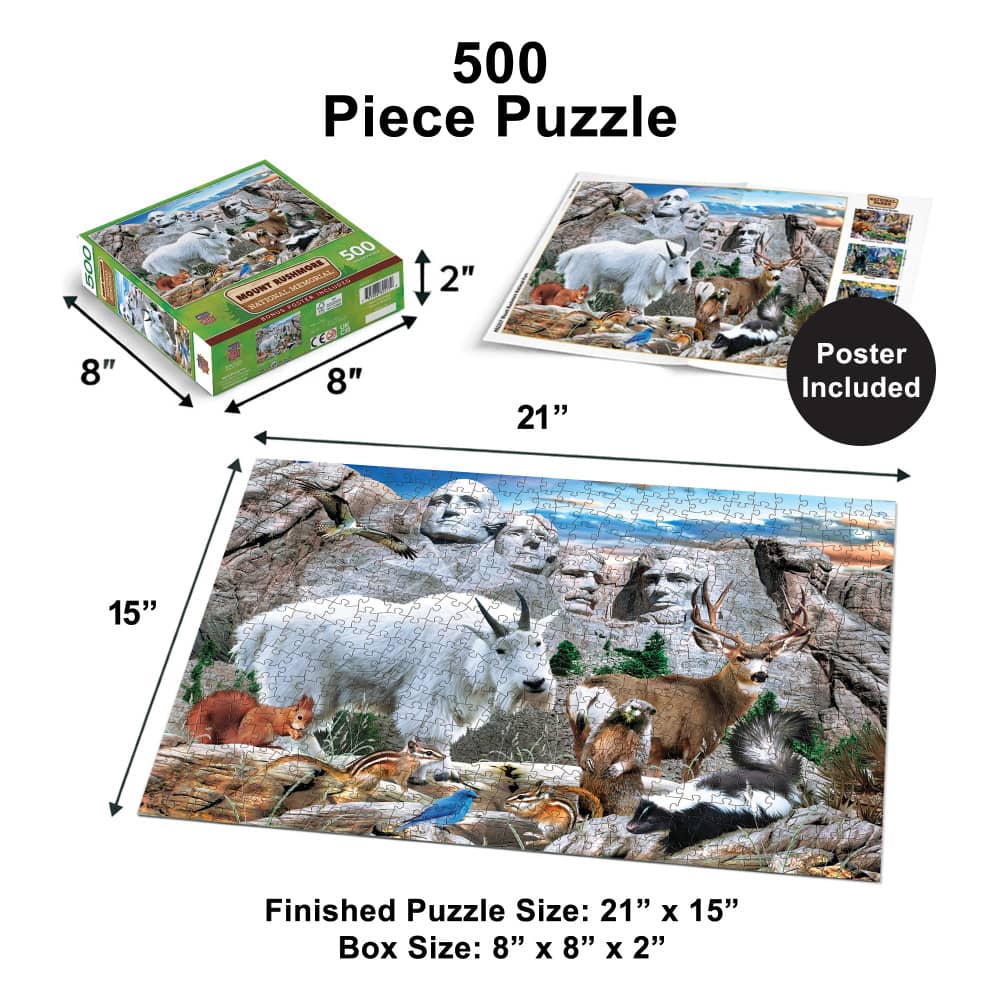 Mount Rushmore National Memorial 500 Piece Jigsaw Puzzle