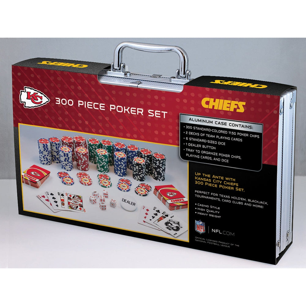 Kansas City Chiefs 300 Piece Poker Set (ONLINE ORDER ONLY)