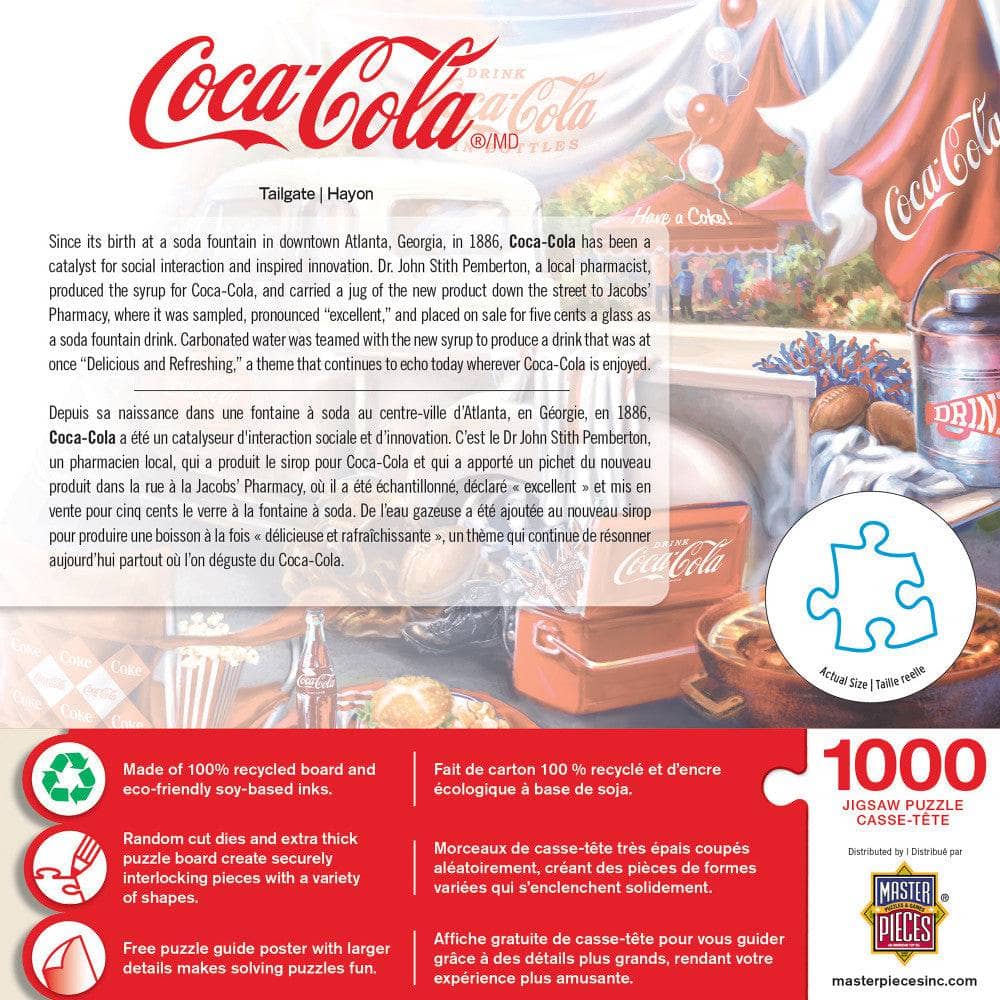 Coca-Cola - Tailgate 1000 Piece Jigsaw Puzzle (ONLINE ORDER ONLY)