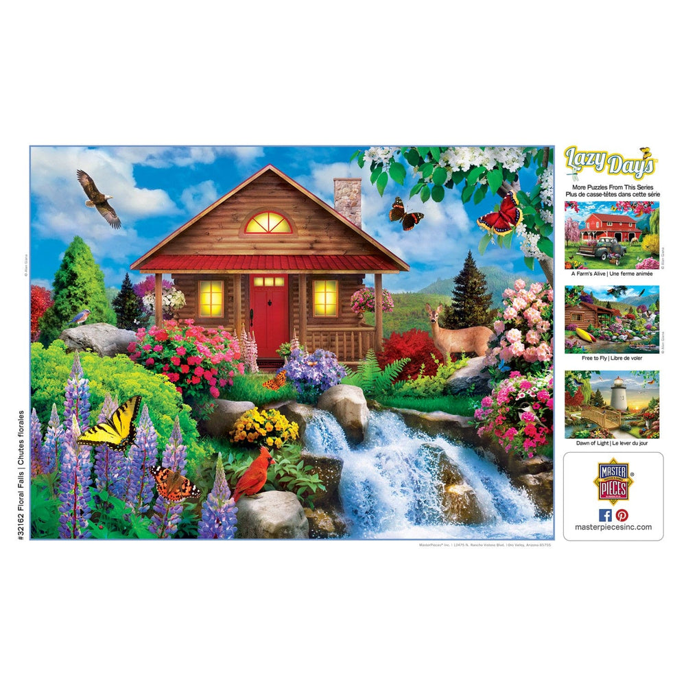 Lazy Days - Floral Falls 750 Piece Jigsaw Puzzle (ONLINE ORDER ONLY)