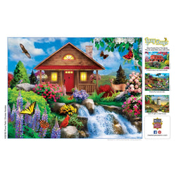 Lazy Days - Floral Falls 750 Piece Jigsaw Puzzle (ONLINE ORDER ONLY)