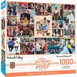 Saturday Evening Post - Rockwell Collage 1000 Piece Jigsaw Puzzle (ONLINE ORDER ONLY)