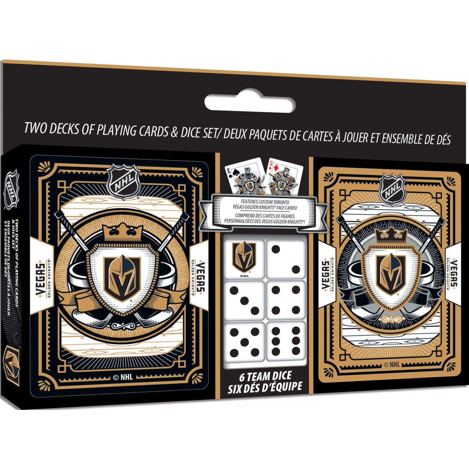 Las Vegas Golden Knights - 2-Pack Playing Cards & Dice Set (ONLINE ORDER ONLY)