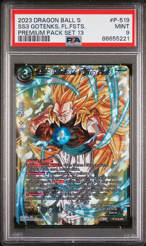 2023 DRAGON BALL SUPER 2 CRITICAL BLOW 13 SS3 GOTENKS, FLYN FST #P-519 - PSA 9 (Online Order Only)