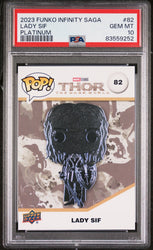 2023 UPPER DECK FUNKO POP MARVEL  LADY SIF PLATINUM #82  PSA 10 (Online Order Only)