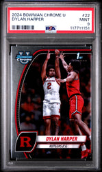 Graded 2024 Topps Bowman U Chrome Dylan Harper #22 Rookie RC Basketball Card PSA 9 Mint (ONLINE ORDER ONLY)