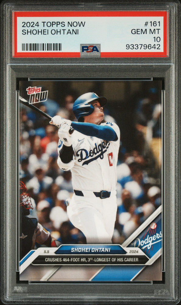 Graded 2024 Topps Now Shohei Ohtani #161 Baseball Card PSA 10 Gem Mint (ONLINE ORDER ONLY)