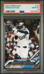 Graded 2024 Topps Now Shohei Ohtani #161 Baseball Card PSA 10 Gem Mint (ONLINE ORDER ONLY)