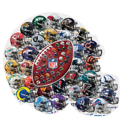 NFL - Helmet Drip Art 500 Piece Shaped Jigsaw Puzzle (ONLINE ORDER ONLY)