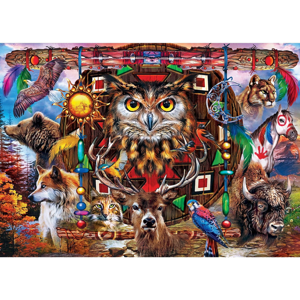 Tribal Spirit - Animal Totems 500 Piece Jigsaw Puzzle