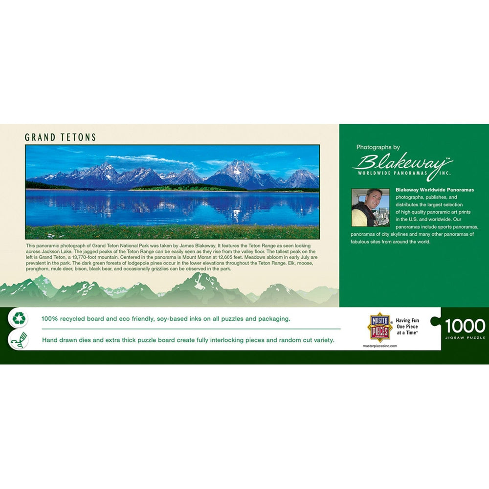 Grand Tetons, Wyoming 1000 Piece Panoramic Jigsaw Puzzle (ONLINE ORDER ONLY)