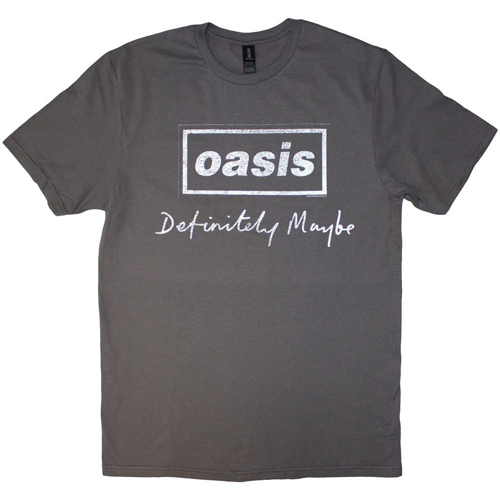 Oasis - Definitely Maybe Distressed Text Logo [T-Shirt] (ONLINE ORDER ONLY)