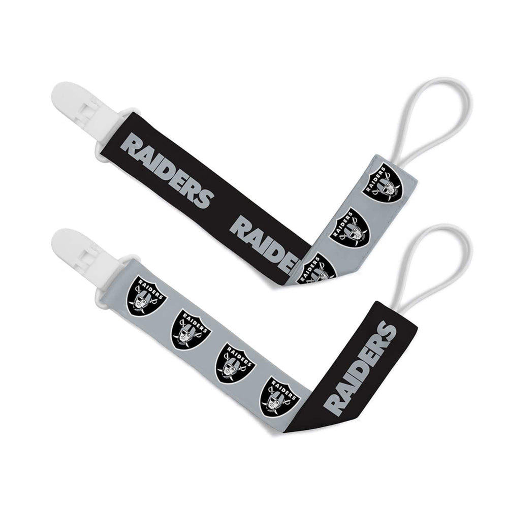 Las Vegas Raiders - Pacifier Clip 2-Pack (ONLINE ORDER ONLY)