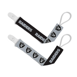 Las Vegas Raiders - Pacifier Clip 2-Pack (ONLINE ORDER ONLY)