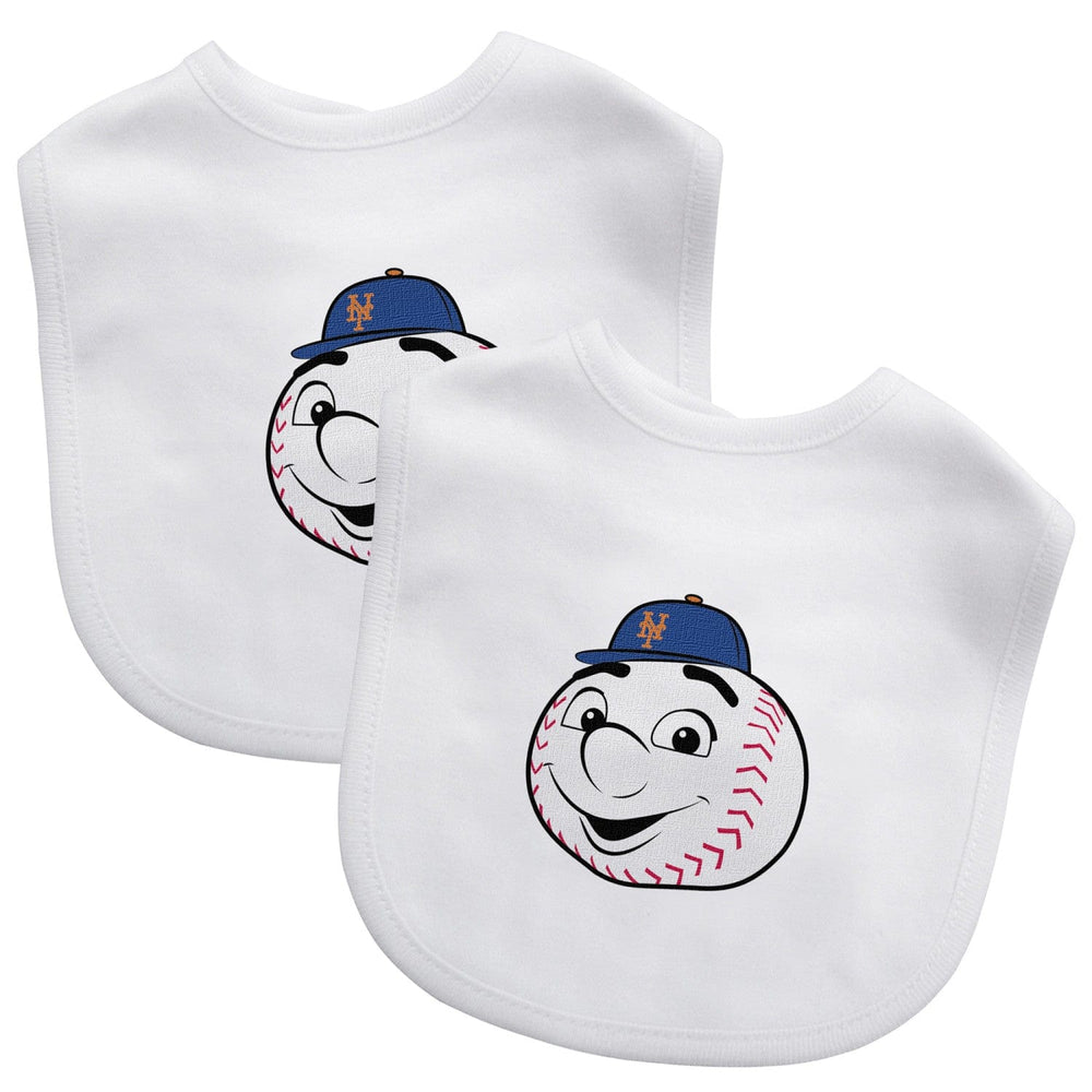 New York Mets - Baby Bibs 2-Pack - Mr. Met (ONLINE ORDER ONLY)