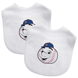 New York Mets - Baby Bibs 2-Pack - Mr. Met (ONLINE ORDER ONLY)
