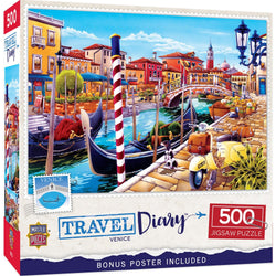 Travel Diary - Venice 500 Piece Jigsaw Puzzle (ONLINE ORDER ONLY)