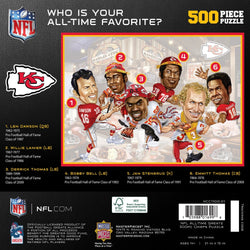 Kansas City Chiefs - All Time Greats 500 Piece Jigsaw Puzzle (ONLINE ORDER ONLY)