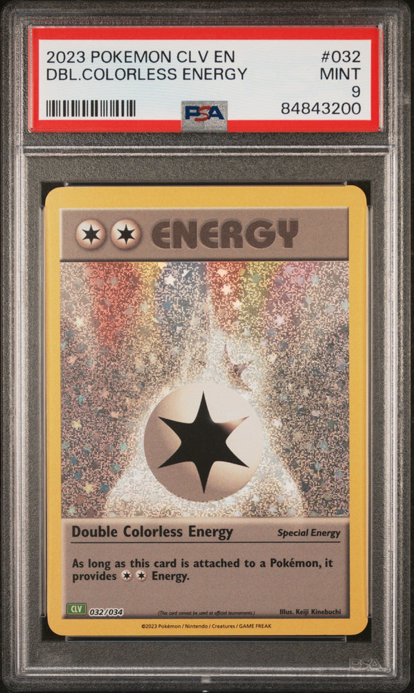2023 POKEMON CLASSIC VENUSAUR & LUGIA ex DECK DBL.COLORLESS ENERGY #32 PSA 9 (Online Order Only)