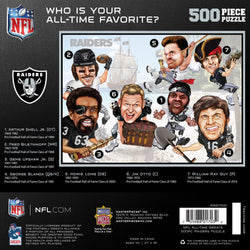 Las Vegas Raiders - All-Time Greats 500 Piece Jigsaw Puzzle