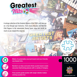 Greatest Hits - 90's Artists 1000 Piece Jigsaw Puzzle (ONLINE ORDER ONLY)