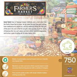 Farmer's Market - Sale on the Square 750 Piece Jigsaw Puzzle (ONLINE ORDER ONLY)
