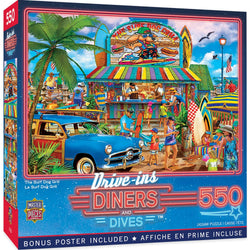 Drive-Ins, Diners & Dives - The Surf Dog Grill 550 Piece Jigsaw Puzzle (ONLINE ORDER ONLY)
