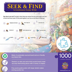 Seek & Find - Greenhouse Gone Wild 1000 Piece Jigsaw Puzzle