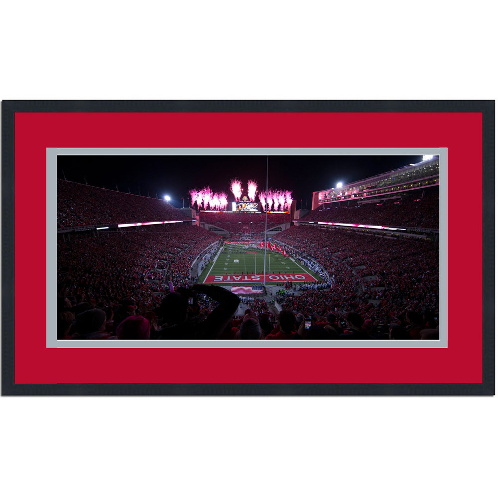Framed Ohio Stadium Ohio State Buckeyes 16x24 NCAA Football Photo Professionally Matted (ONLINE ORDER ONLY)
