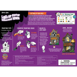 Haunted House - 6" Light-Up Plaster Paint Kit