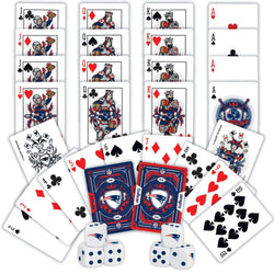 New England Patriots - 2-Pack Playing Cards & Dice Set (ONLINE ORDER ONLY)
