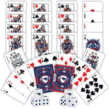 New England Patriots - 2-Pack Playing Cards & Dice Set (ONLINE ORDER ONLY)