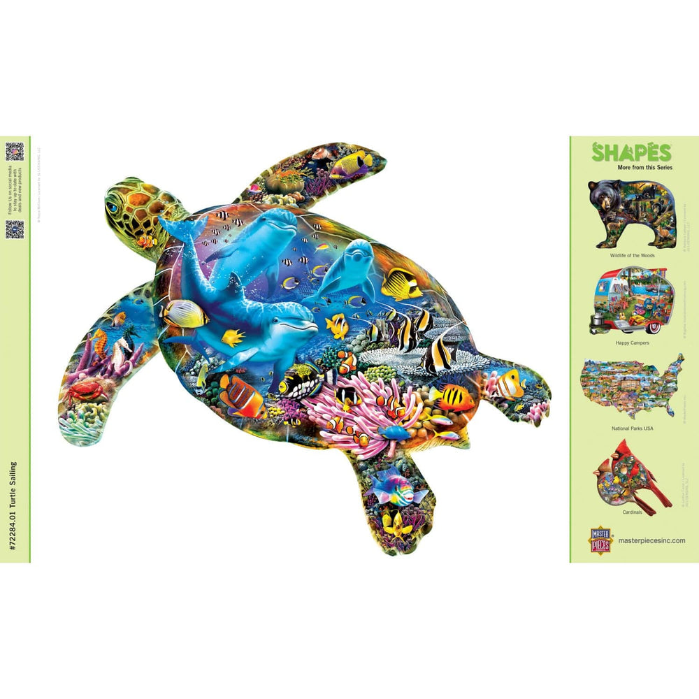 Shapes - Turtle Sailing 1000 Piece Shaped Jigsaw Puzzle (ONLINE ORDER ONLY)