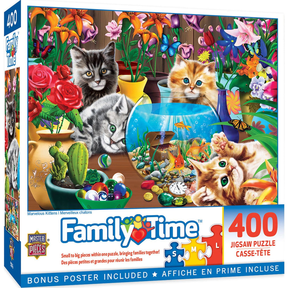 Family Time - Marvelous Kittens 400 Piece Jigsaw Puzzle (ONLINE ORDER ONLY)