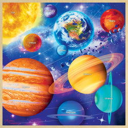 Wood Fun Facts - Solar System 48 Piece Wood Jigsaw Puzzle (ONLINE ORDER ONLY)