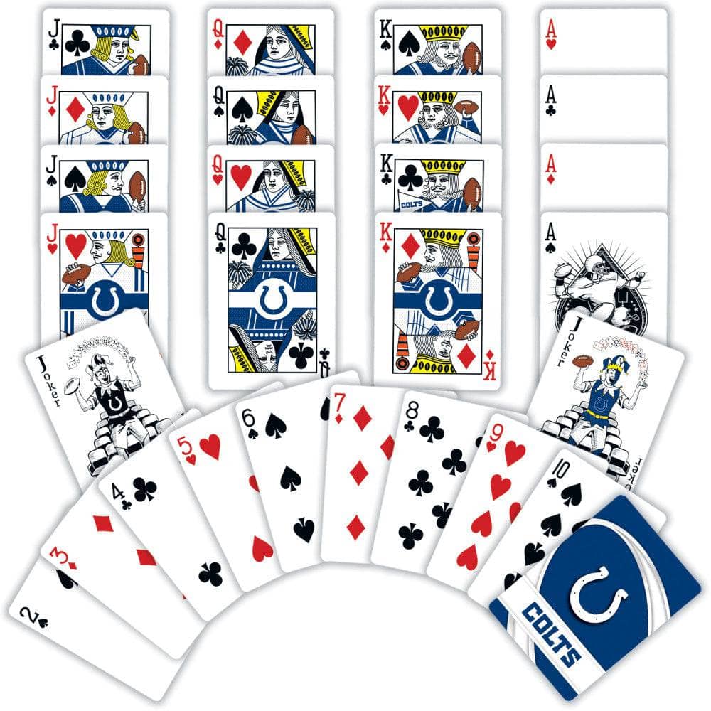 Indianapolis Colts Playing Cards - 54 Card Deck (ONLINE ORDER ONLY)
