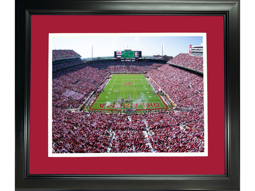 Framed Gaylord Family Oklahoma Memorial Stadium Oklahoma Sooners 11"x14" NCAA Football Photo Professionally Matted (ONLINE ORDER ONLY)