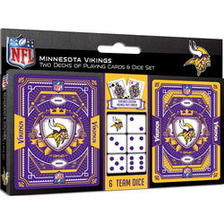Minnesota Vikings - 2-Pack Playing Cards & Dice Set (ONLINE ORDER ONLY)