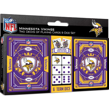 Minnesota Vikings - 2-Pack Playing Cards & Dice Set (ONLINE ORDER ONLY)