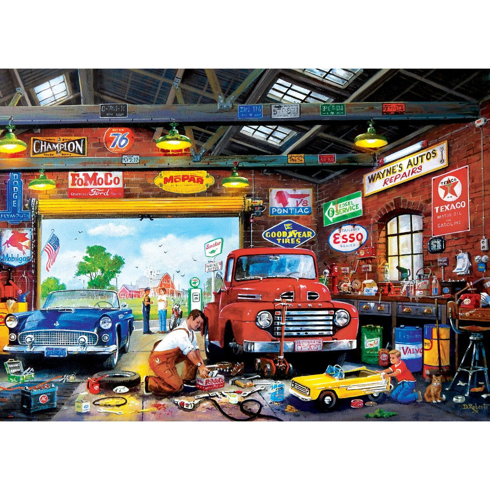 Childhood Dreams - Wayne's Garage 1000 Piece Jigsaw Puzzle (ONLINE ORDER ONLY)