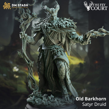 Old Barkhorn (Male Satyr Druid) (Online Order Only)