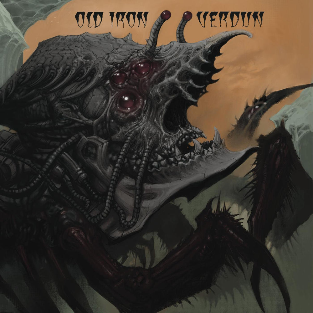 Old Iron/Verdun - Old Iron/Verdun Split EP (CLEAR WITH ORANGE MARBLE VINYL) [Vinyl]