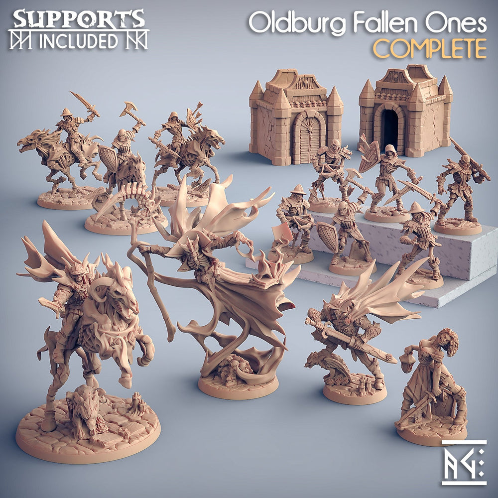 3D Printed Artisan Guild Modular Old Burg Fallen Ones Oldburg Fallen Ones 28mm 32mm (Online Only)