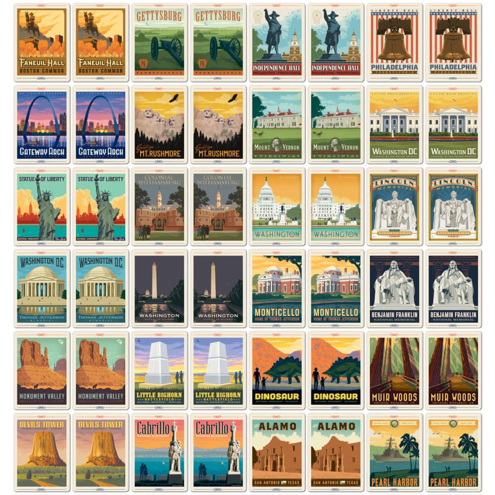 America's Monuments & Memorials Memory Game (ONLINE ORDER ONLY)